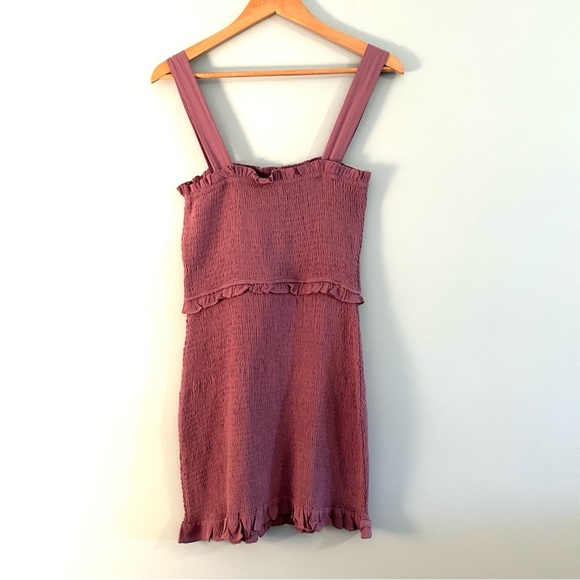 Buddy Love Monroe Smocked Mini Dress. Size Medium. - Picture 4 of 12